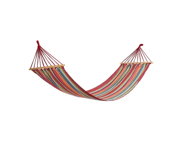 Hamac Red Stripes cu bare de lemn, 200x80 cm, Heinner
