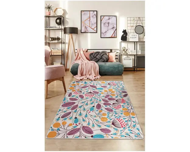 Covor, Herbs Djt , 80x140 cm, 50% catifea/50% poliester, Multicolor