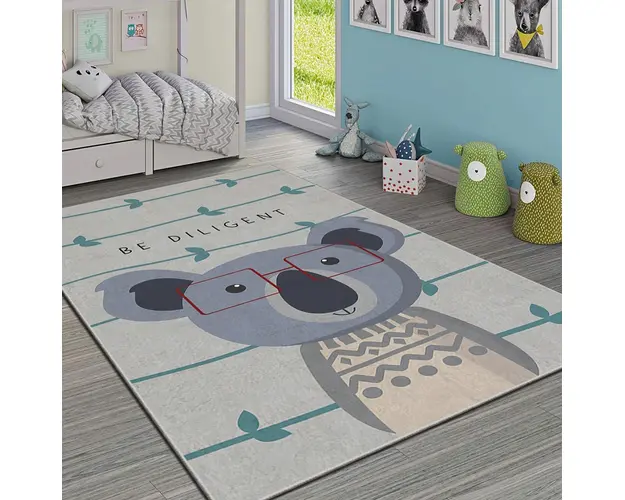 Covor, HMI KDC-113, 100x140 cm, Poliester, Multicolor