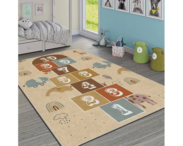 Covor, HMI KDC-117, 100x180 cm, Poliester, Multicolor