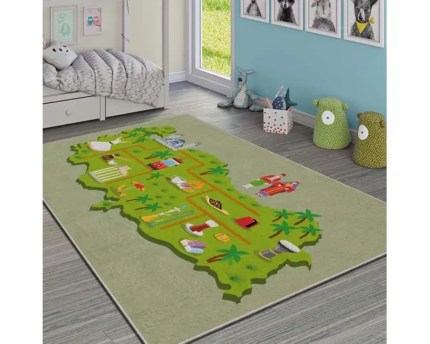 Covor, HMI KDC-84, 100x140 cm, Poliester, Multicolor