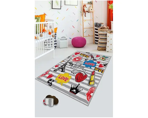 Covor de hol, HMNT110, 100x150 cm, Poliester, Multicolor