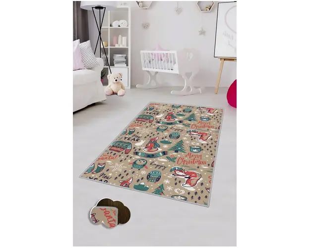 Covor de hol, HMNT152, 100x150 cm, Poliester, Multicolor