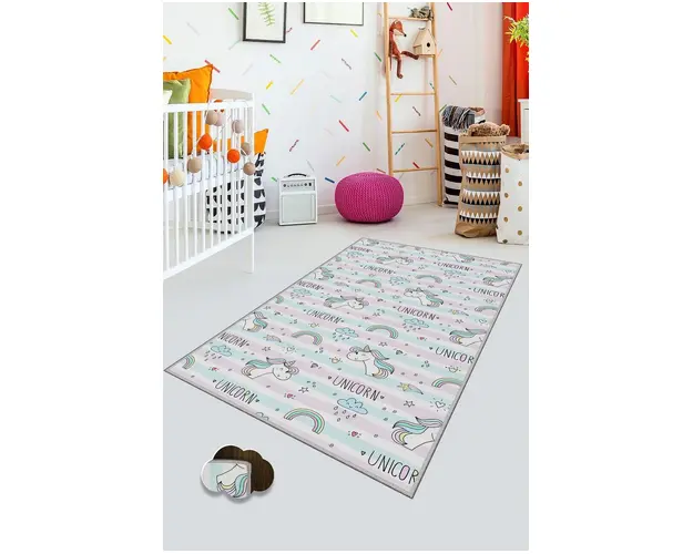 Covor, HMNT158, 140x220 cm, Poliester, Multicolor