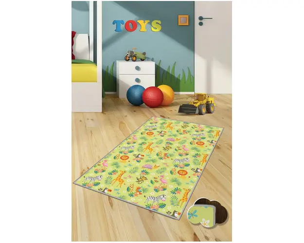 Covor de hol, HMNT176, 80x200 cm, Poliester, Multicolor