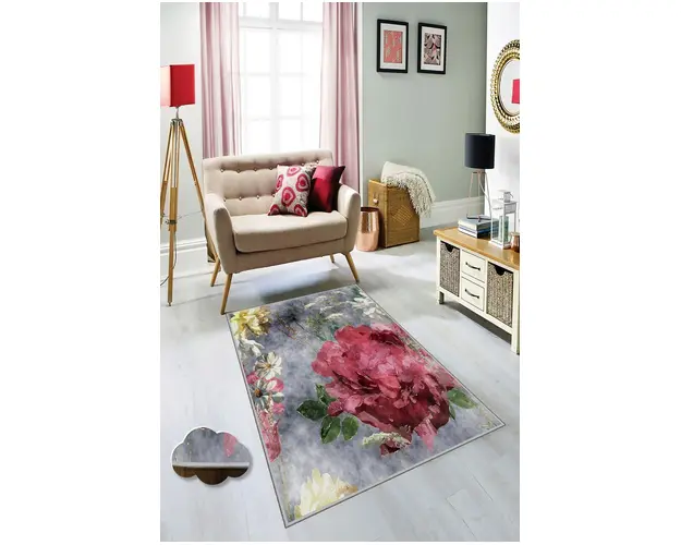 Covor de hol, HMNT181, 100x150 cm, Poliester, Multicolor