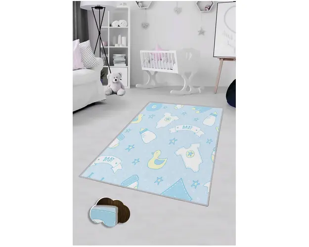 Covor de hol, HMNT185, 100x200 cm, Poliester, Multicolor