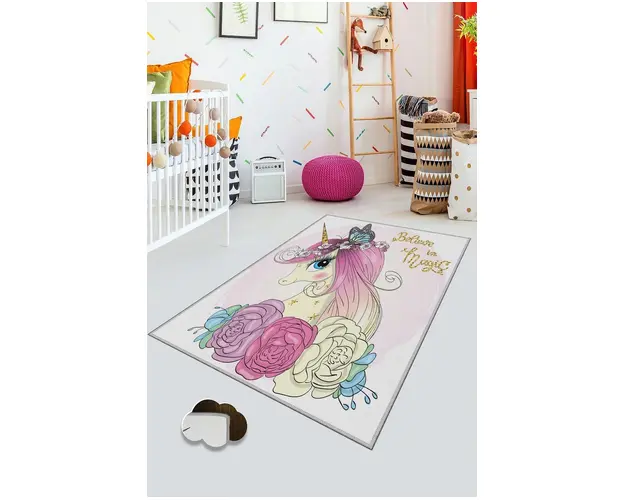 Covor, HMNT211, 140x220 cm, Poliester, Multicolor