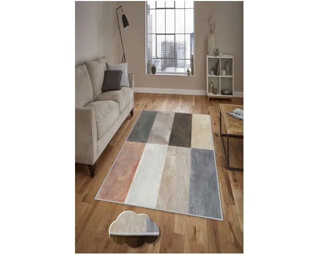 Covor de hol, HMNT253, 100x200 cm, Poliester, Multicolor