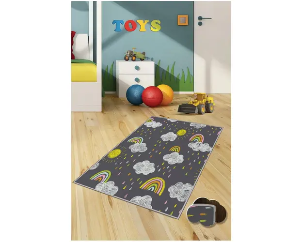 Covor de hol, HMNT256, 100x150 cm, Poliester, Multicolor