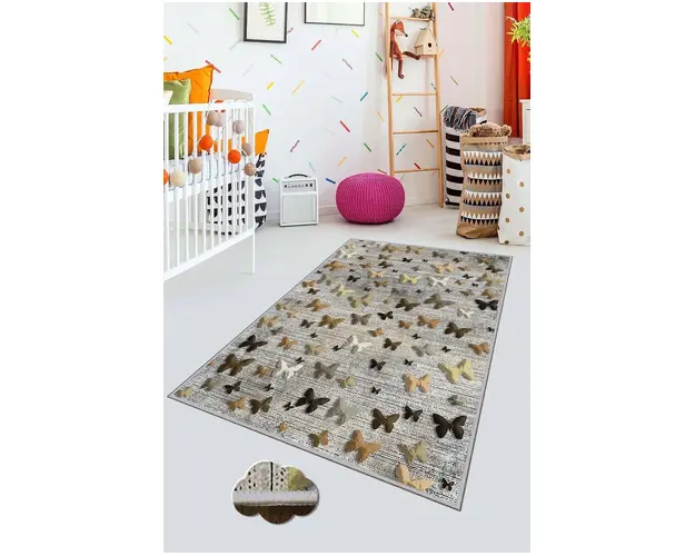 Covor de hol, HMNT494, 100x150 cm, Poliester, Multicolor