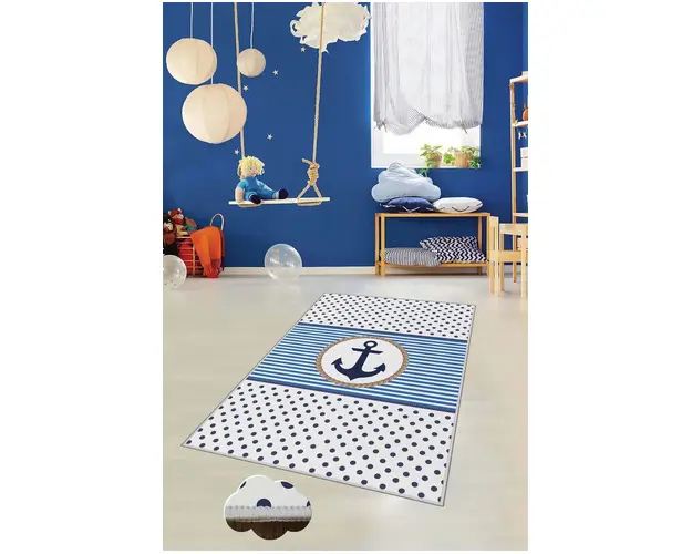 Covor de hol, HMNT513, 80x200 cm, Poliester, Multicolor