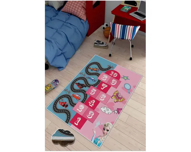 Covor de hol, HMNT518, 100x150 cm, Poliester, Multicolor