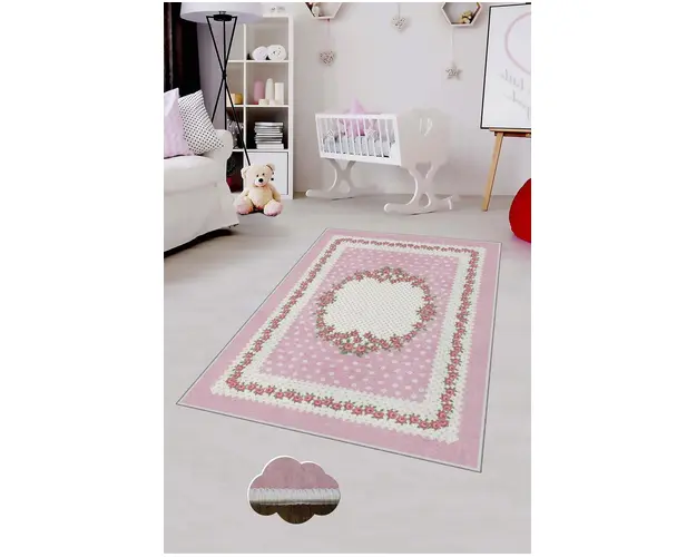 Covor de hol, HMNT526, 80x200 cm, Poliester, Multicolor