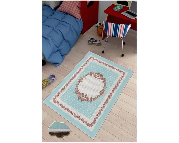 Covor de hol, HMNT527, 80x200 cm, Poliester, Multicolor