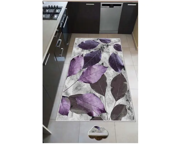 Covor de hol, HMNT572, 80x200 cm, Poliester, Multicolor