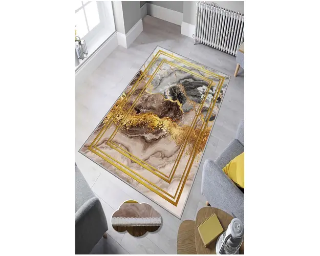 Covor de hol, HMNT797, 80x200 cm, Poliester, Multicolor