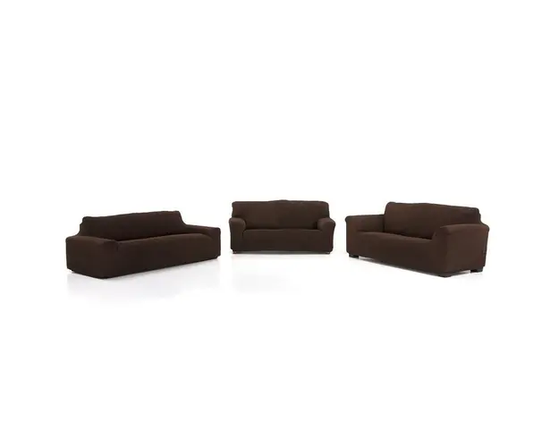 Husa elastica canapea, Belmarti, Milan, 2 locuri, maro