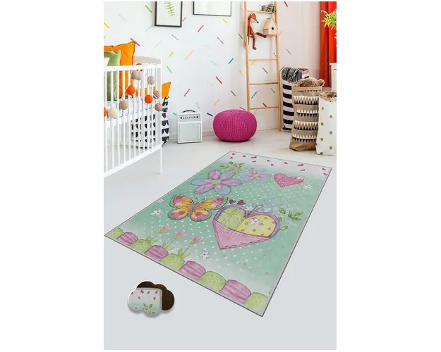 Covor de hol, KHMFESTO0015KEÇE, 100x150 cm, Poliester, Multicolor