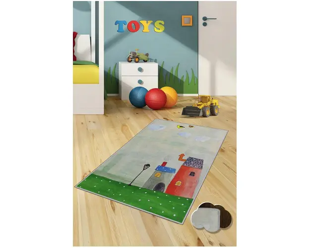 Covor, KHMFESTO0016KEÇE, 120x180 cm, Poliester, Multicolor