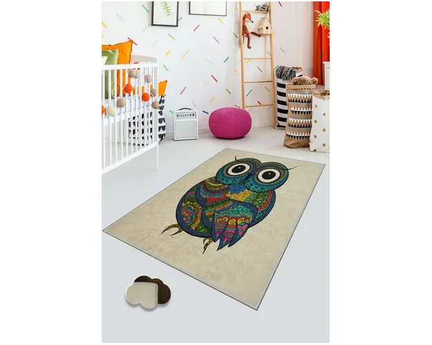 Covor de hol, KHMFESTO0019KEÇE, 100x150 cm, Poliester, Multicolor