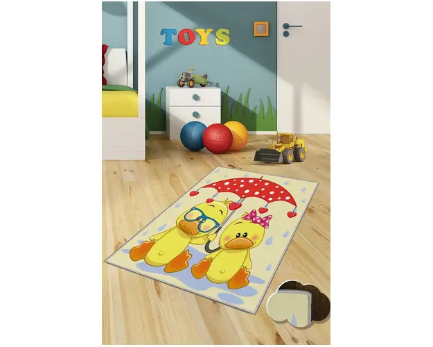 Covor de hol, KHMFESTO0020KEÇE, 100x150 cm, Poliester, Multicolor