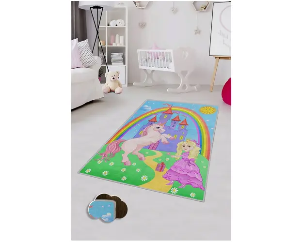 Covor, KHMFESTO0022KEÇE, 120x180 cm, Poliester, Multicolor