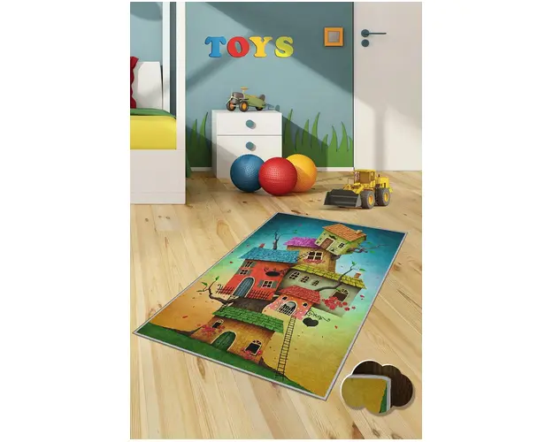 Covor, KHMFESTO006KEÇE, 180x280 cm, Poliester, Multicolor