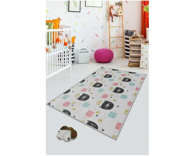 Covor, KHMFESTO030KEÇE, 120x180 cm, Poliester, Multicolor