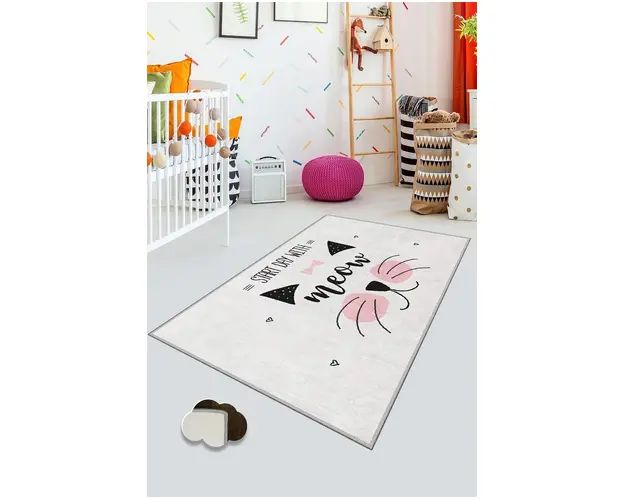 Covor de hol, KHMFESTO031KEÇE, 100x200 cm, Poliester, Multicolor