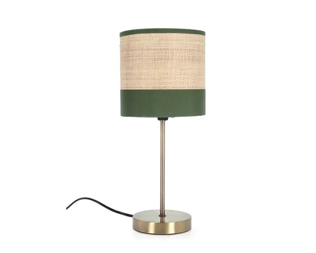 Lampa de masa Aylen, Bizzotto, 16.5x39 cm, 1 x E14, otel/in, natural/verde