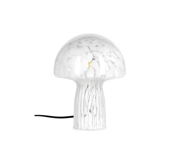 Lampa de masa Carysa, Bizzotto, 20x25.5 cm, 1 x E14, sticla, alb