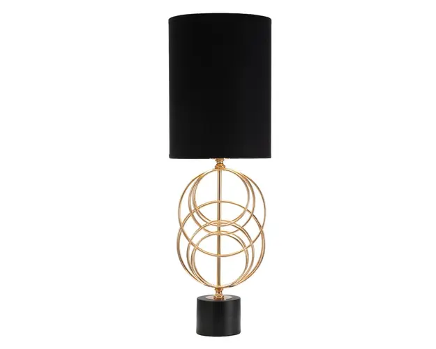 Lampa de masa Circly, Mauro Ferretti, 22.5x65 cm, fier, auriu/negru