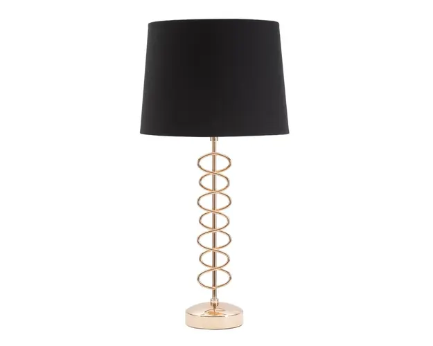 Lampa de masa, Mauro Ferretti, 30x61.5 cm, fier, auriu/negru