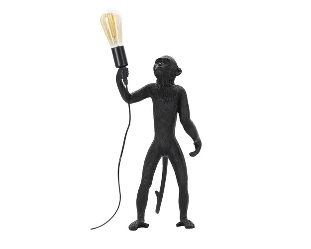 Lampa de masa Monkey, Mauro Ferretti, Ø26 x 55 cm, 1 x E27, 40W, polirasina, negru