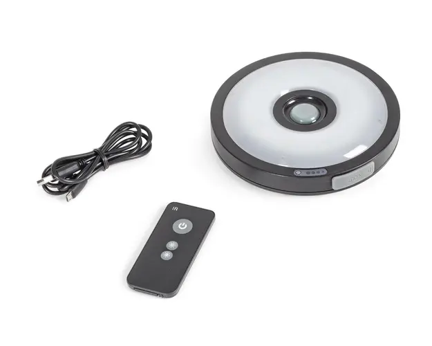 Lampa LED pentru umbrela de gradina/terasa, Bizzotto, reincarcabila, reglabila, USB, Ø15x4.5 cm