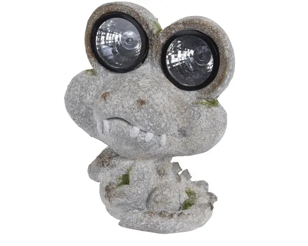 Lampa solara Crocodile, 28x21x34 cm, oxidat de magneziu