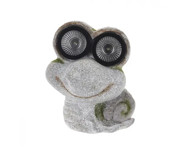 Lampa solara de gradina din ceramica Snail