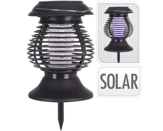 Lampa solara impotriva insectelor 2 in1, 13x26 cm, polipropilena