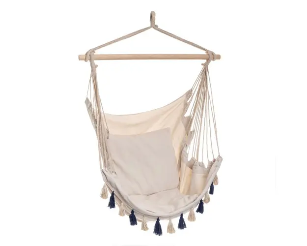 Leagan gradina/terasa Mavric, Homla, 90x100x130 cm, poliester/lemn, multicolor