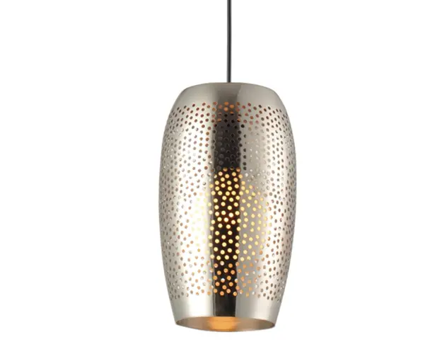 Lustra Aca Lighting, NETTO, 16x120 cm, 1xE27, 40W, argintiu