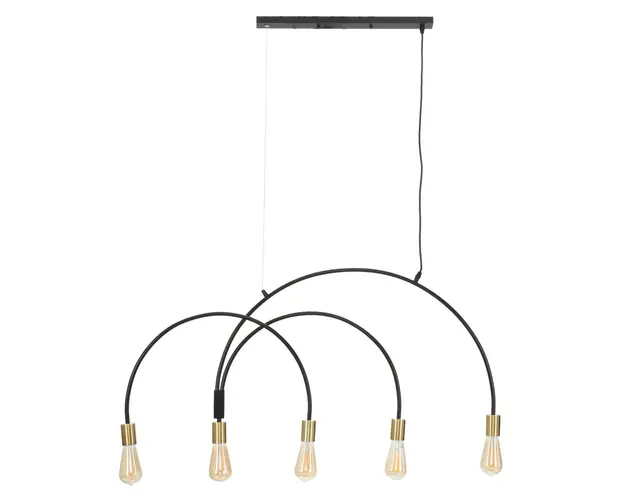 Lustra Darky, Mauro Ferretti, 5 x E27, 20W, 104x5x50 cm, fier