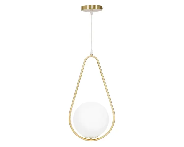 Lustra Glamy Drop, Mauro Ferretti, 24 x 20 x 46 cm, 1 x E14, 20W, fier/sticla, auriu