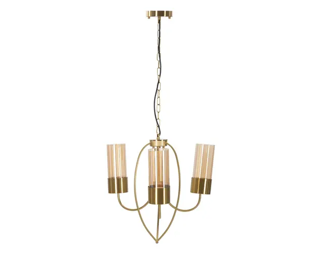 Lustra Versailles, Mauro Ferretti, Ø60 x 103 cm, 3 x E27, 20W, fier/sticla, auriu
