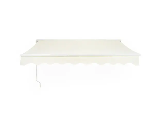 Marchiza de perete, Burgas, L.295 l.250 cm, aluminiu/otel/poliester, alb/bej