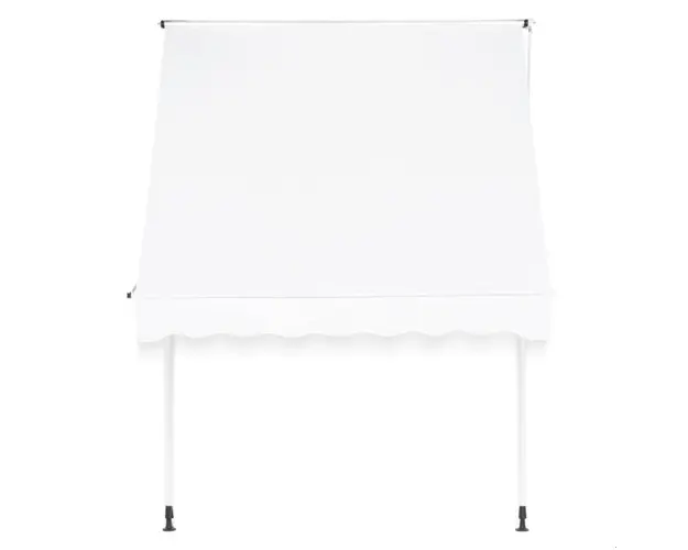 Marchiza pentru geam Window L, 300x120 cm, aluminiu/otel, alb