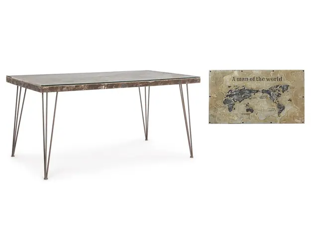 Masa Atlantide, Bizzotto, 160 x 90 x 77 cm, otel/sticla