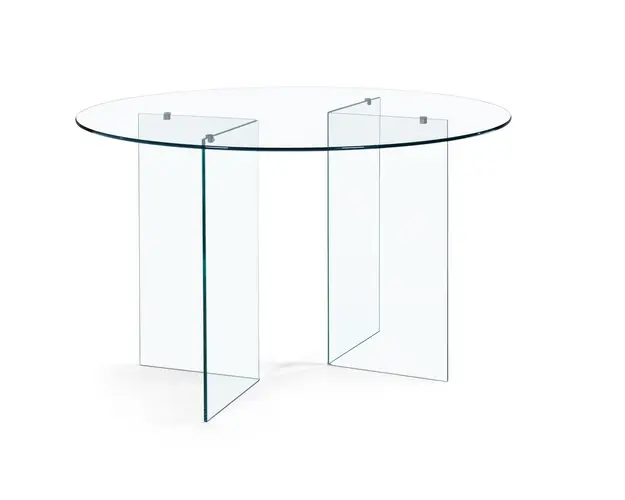Masa Iride, Bizzotto, Ø130 x 75 cm, sticla