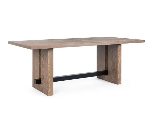 Masa Monroe, Bizzotto, 200x100x77 cm, lemn de stejar/otel