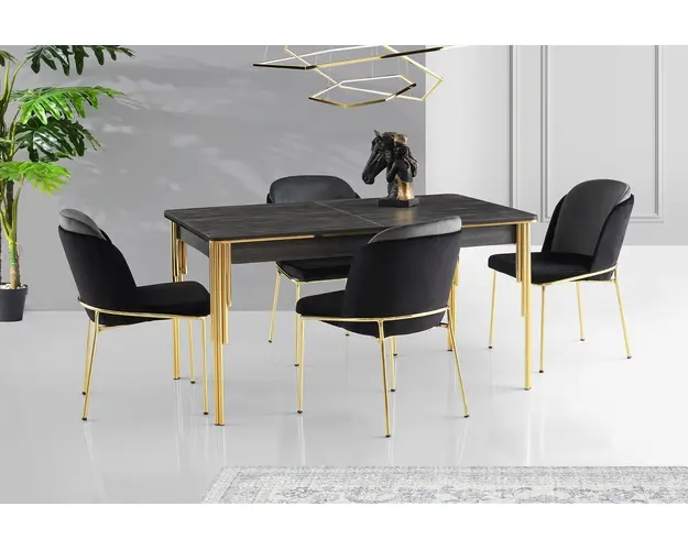 Masa, Nmobb, Damla, PAL, Negru/Auriu